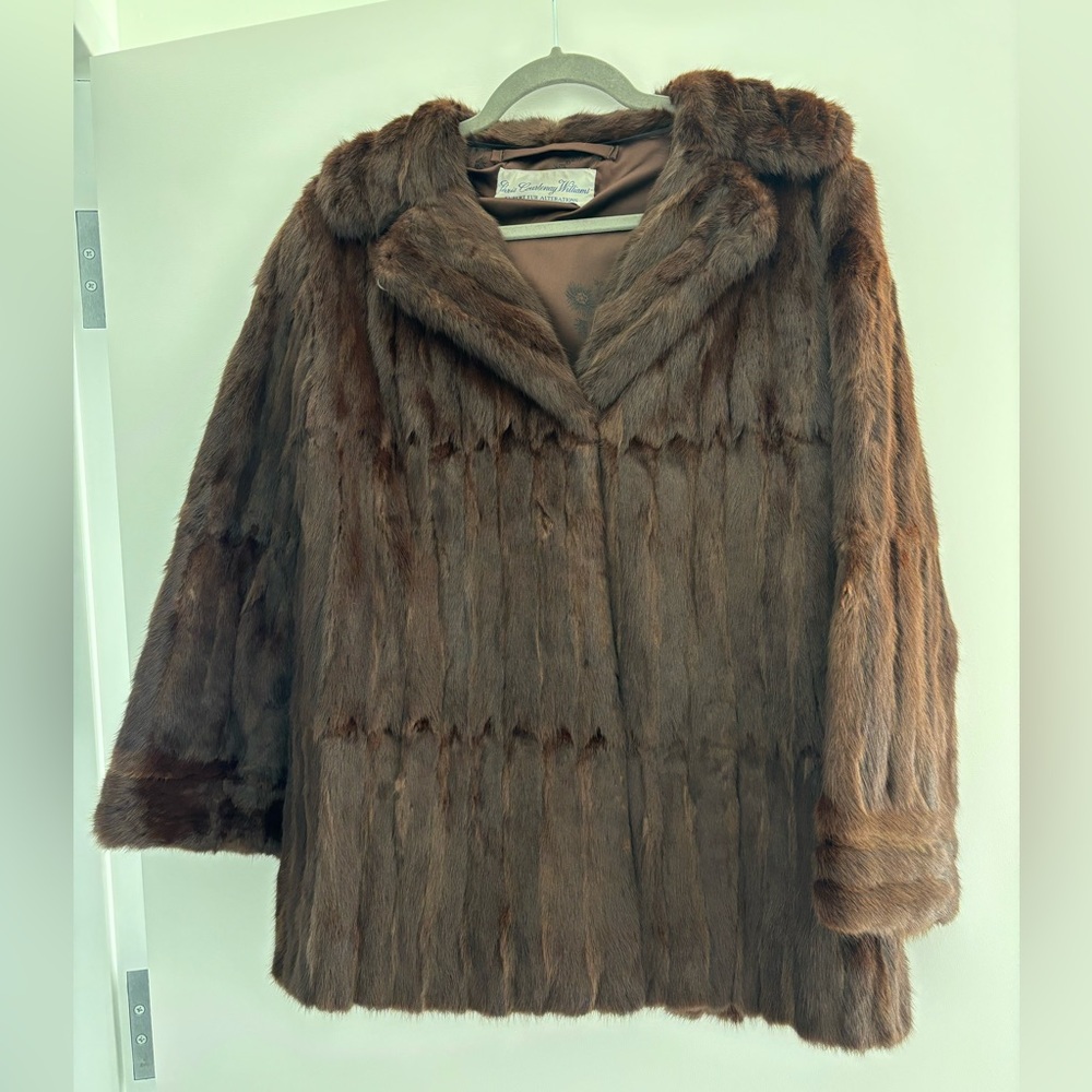 Vintage brown fur coat